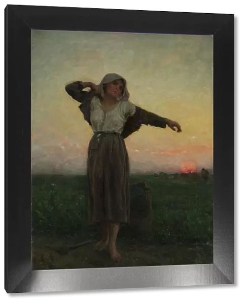 The Tired Gleaner, 1880. Creator: Jules Breton (French, 1827-1906)