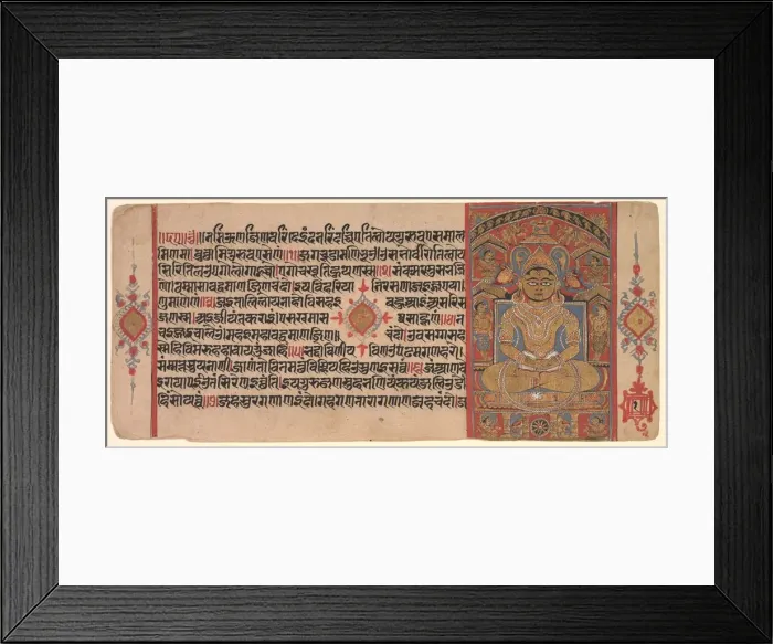 Framed Print : The Tirthankara Adinatha (Risabha), 1500. Creator: Unknown Framed Print : The Tirthankara Adinatha (Risabha), 1500. Creator: Unknown