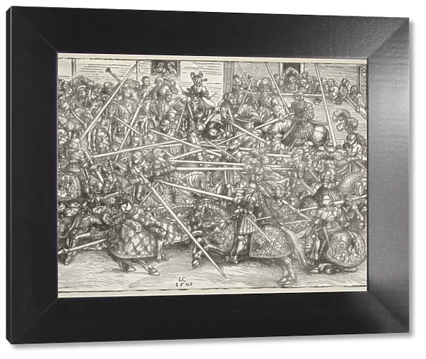 The Tournament with lances, 1509. Creator: Lucas Cranach (German, 1472-1553)