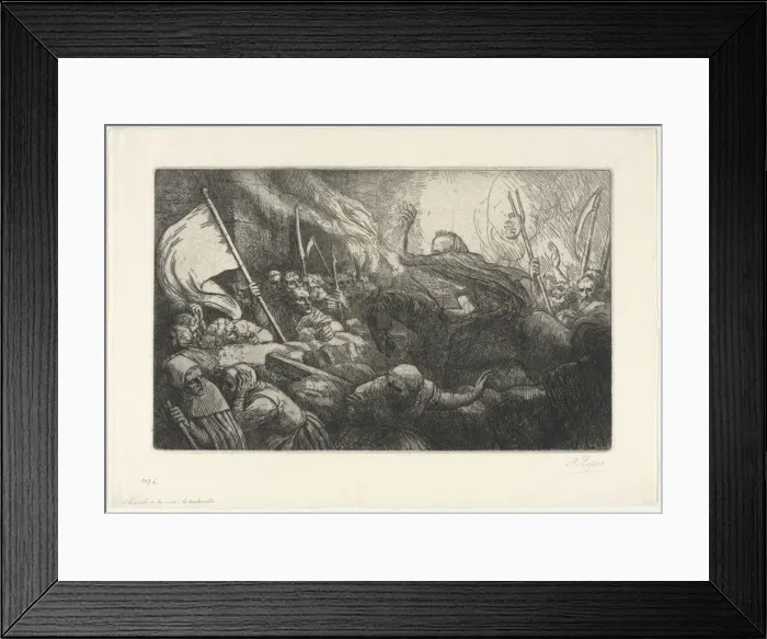 Framed Print : The Triumph of Death: The Proclamation. Creator: Alphonse Legros (French, 1837-1911) Framed Print : The Triumph of Death: The Proclamation. Creator: Alphonse Legros (French, 1837-1911)