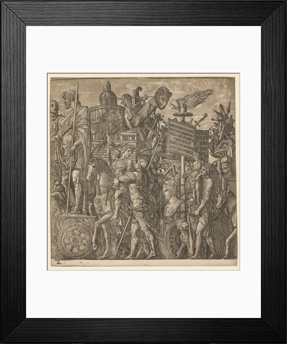 Framed Print : The Triumph of Julius Caesar: Colossal Statues and Siege Equipment, 1593-99. Creator Framed Print : The Triumph of Julius Caesar: Colossal Statues and Siege Equipment, 1593-99. Creator