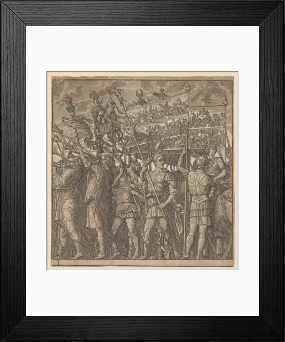 Framed Print : The Triumph of Julius Caesar: Soldiers Carrying the Pictures of War, 1593-99. Creator Framed Print : The Triumph of Julius Caesar: Soldiers Carrying the Pictures of War, 1593-99. Creator