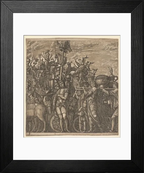 Framed Print : The Triumph of Julius Caesar: Soldiers Marching with Trophies of War, 1593-99. Creator Framed Print : The Triumph of Julius Caesar: Soldiers Marching with Trophies of War, 1593-99. Creator