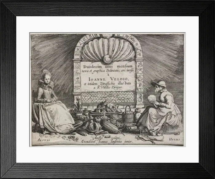 Framed Print : The Twelve Months. Creator: Jan van de Velde (Dutch, 1620-1662) Framed Print : The Twelve Months. Creator: Jan van de Velde (Dutch, 1620-1662)