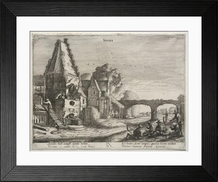 Framed Print : The Twelve Months: July. Creator: Jan van de Velde (Dutch, 1620-1662) Framed Print : The Twelve Months: July. Creator: Jan van de Velde (Dutch, 1620-1662)
