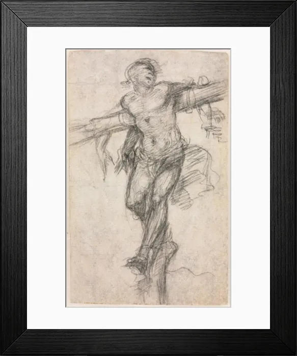 Framed Print : The Unrepentant Thief, c. 1530. Creator: Sodoma (Italian, 1477-1549) Framed Print : The Unrepentant Thief, c. 1530. Creator: Sodoma (Italian, 1477-1549)