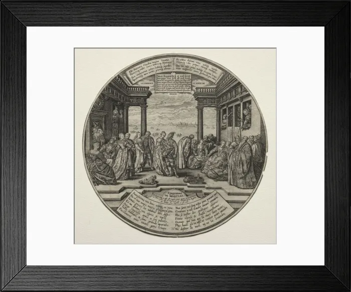 Framed Print : The Venetian Ball. Creator: Theodor de Bry (Flemish, 1528-1598) Framed Print : The Venetian Ball. Creator: Theodor de Bry (Flemish, 1528-1598)