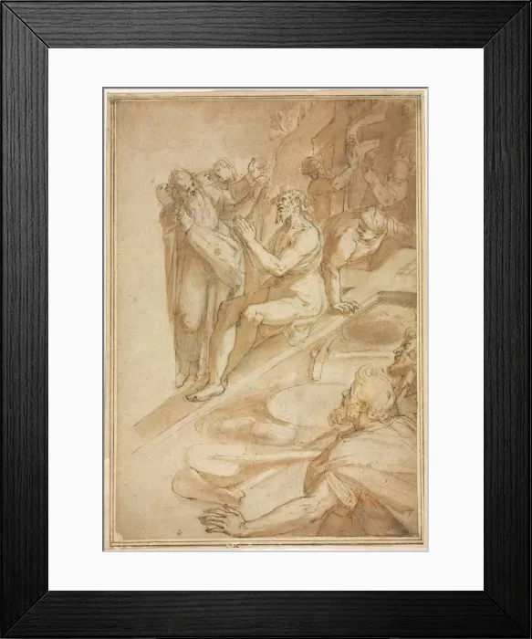 Framed Print : The Verification of the True Cross, c. 1590. Creator: Filippo Bellini (Italian, c Framed Print : The Verification of the True Cross, c. 1590. Creator: Filippo Bellini (Italian, c