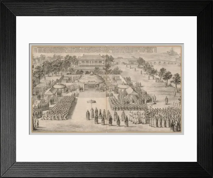 Framed Print : The Victory Banquet: from Battle Scenes of the Quelling of Rebellions Framed Print : The Victory Banquet: from Battle Scenes of the Quelling of Rebellions