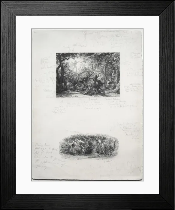 Framed Print : The Vine, 1852. Creator: Samuel Palmer (British, 1805-1881) Framed Print : The Vine, 1852. Creator: Samuel Palmer (British, 1805-1881)