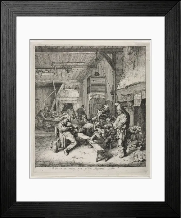 Framed Print : The Violinist Seated. Creator: Cornelis Dusart (Dutch, 1660-1704) Framed Print : The Violinist Seated. Creator: Cornelis Dusart (Dutch, 1660-1704)