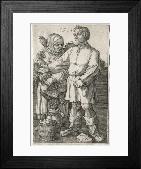 Framed Print : The Peasants at Market, 1519. Creator: Albrecht Dürer (German, 1471-1528) Framed Print : The Peasants at Market, 1519. Creator: Albrecht Dürer (German, 1471-1528)