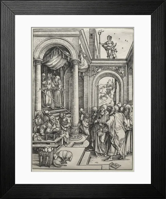 Framed Print : The Presentation of the Virgin in the Temple, c. 1502-1503. Creator: Albrecht Dürer (German Framed Print : The Presentation of the Virgin in the Temple, c. 1502-1503. Creator: Albrecht Dürer (German