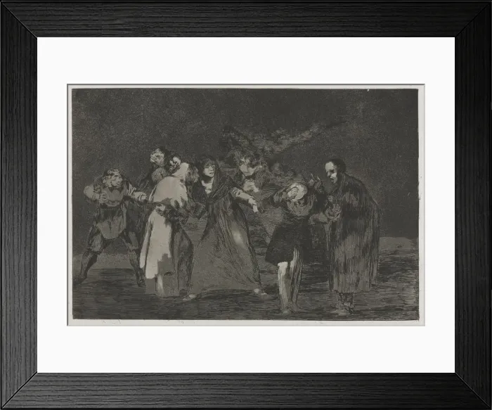Framed Print : The Proverbs: Wounds Heal Quicker Than Hasty Words, 1864. Creator: Francisco de Goya (Spanish Framed Print : The Proverbs: Wounds Heal Quicker Than Hasty Words, 1864. Creator: Francisco de Goya (Spanish