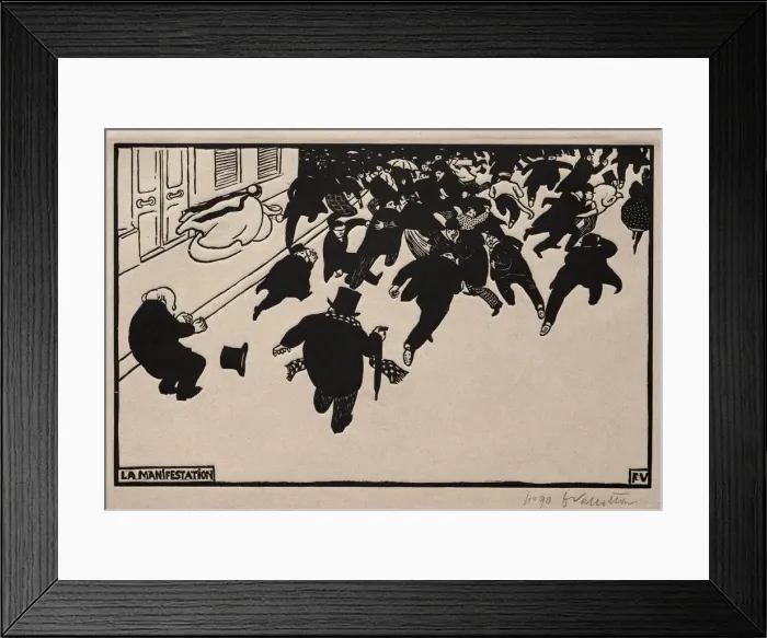 Framed Print : The Protest, 1893. Creator: Felix Vallotton (French, 1865-1925) Framed Print : The Protest, 1893. Creator: Felix Vallotton (French, 1865-1925)