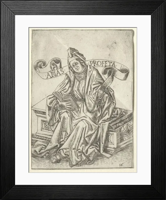 Framed Print : The Prophets: Obadiah, c. 1470-1475. Creator: Baccio Baldini (Italian, c. 1436-1487) Framed Print : The Prophets: Obadiah, c. 1470-1475. Creator: Baccio Baldini (Italian, c. 1436-1487)