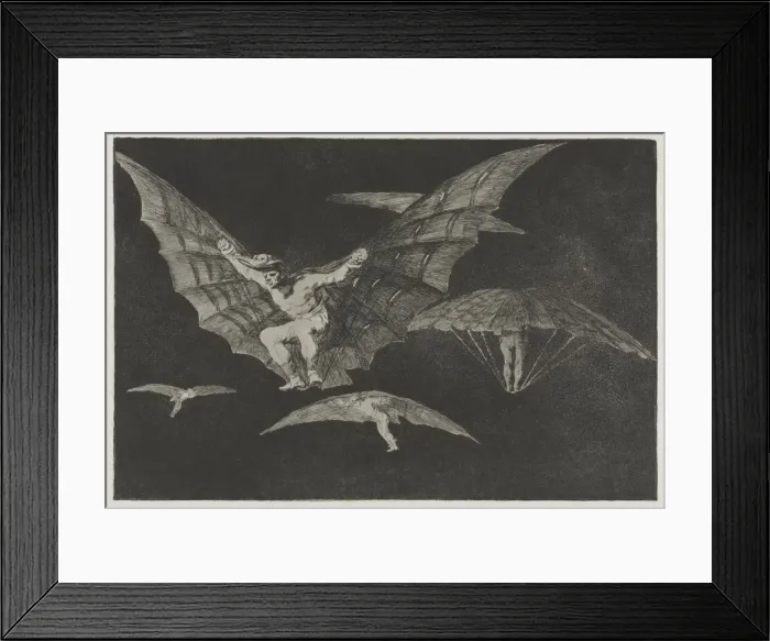Framed Print : The Proverbs: A Way of Flying, 1864. Creator: Francisco de Goya (Spanish, 1746-1828) Framed Print : The Proverbs: A Way of Flying, 1864. Creator: Francisco de Goya (Spanish, 1746-1828)