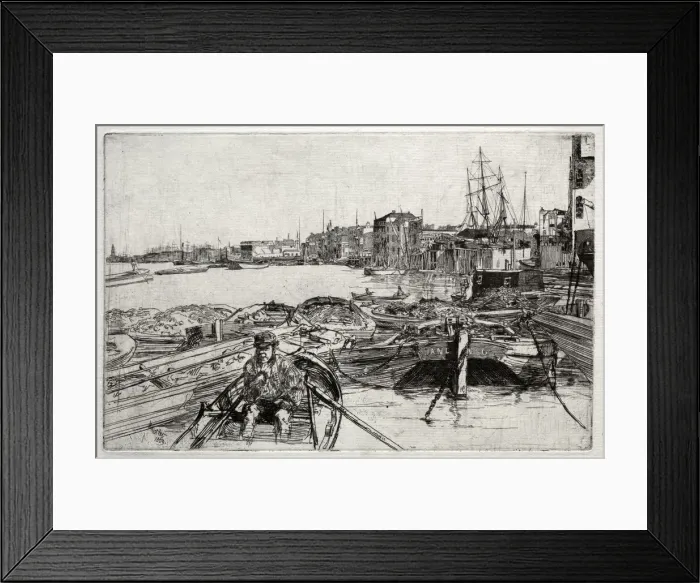 Framed Print : The Pool, 1859. Creator: James McNeill Whistler (American, 1834-1903) Framed Print : The Pool, 1859. Creator: James McNeill Whistler (American, 1834-1903)