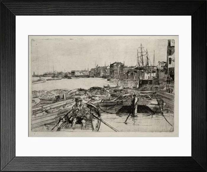 Framed Print : The Pool, 1859. Creator: James McNeill Whistler (American, 1834-1903) Framed Print : The Pool, 1859. Creator: James McNeill Whistler (American, 1834-1903)