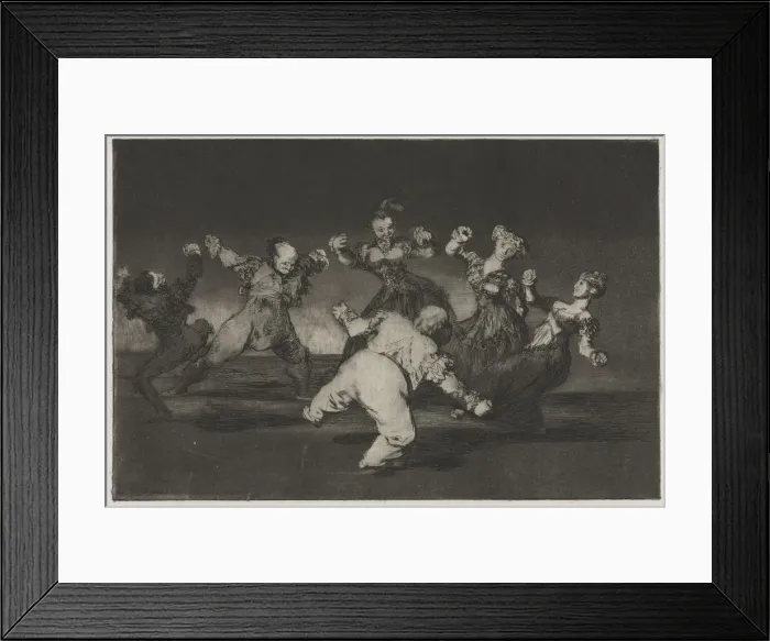 Framed Print : The Proverbs: If Marion Will Dance, Then She Has to Take the Consequences, 1864. Creator
