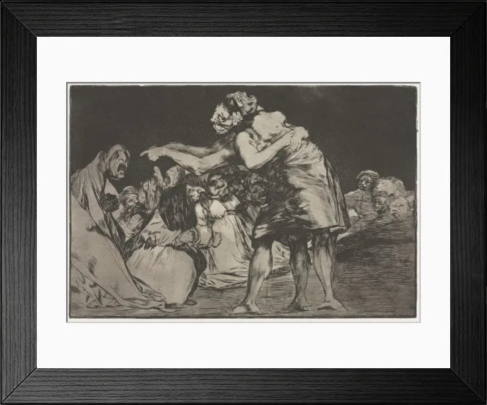 Framed Print : The Proverbs: Matrimonial Folly, 1864. Creator: Francisco de Goya (Spanish, 1746-1828) Framed Print : The Proverbs: Matrimonial Folly, 1864. Creator: Francisco de Goya (Spanish, 1746-1828)