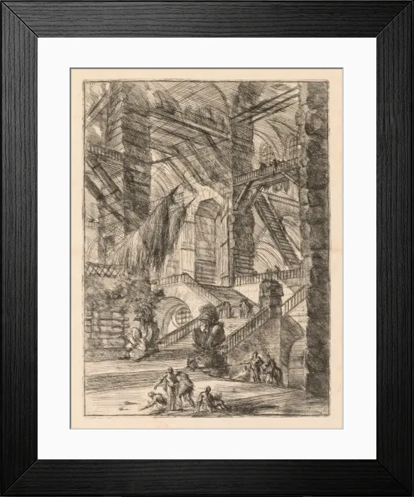 Framed Print : The Prisons: A Vast Interior with Trophies, 1745-1750. Creator: Giovanni Battista Piranesi Framed Print : The Prisons: A Vast Interior with Trophies, 1745-1750. Creator: Giovanni Battista Piranesi