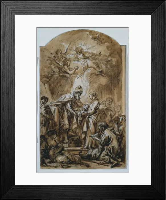 Framed Print : The Presentation in the Temple, c. 1770. Creator: Francois Boucher (French, 1703-1770) Framed Print : The Presentation in the Temple, c. 1770. Creator: Francois Boucher (French, 1703-1770)