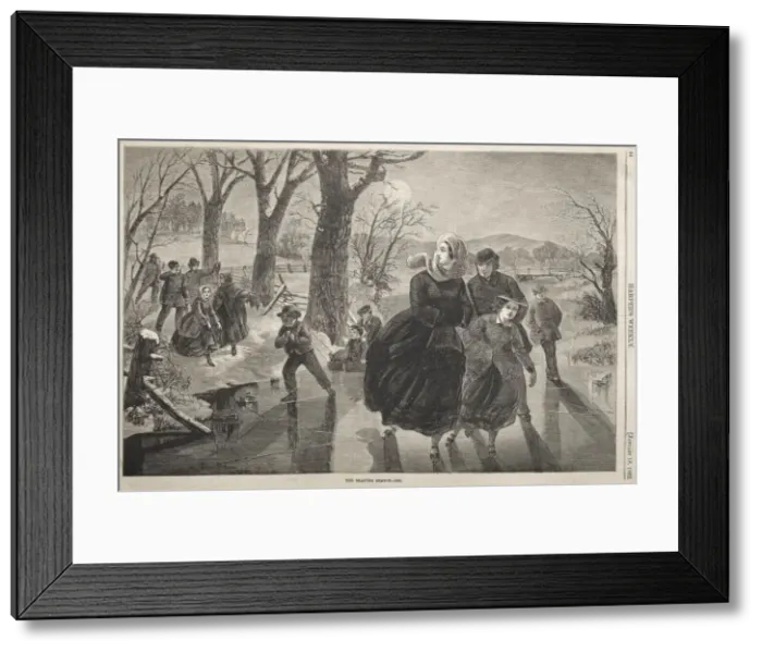 Framed Print : The Skating Season - 1862, 1862. Creator: Winslow Homer (American, 1836-1910) Framed Print : The Skating Season - 1862, 1862. Creator: Winslow Homer (American, 1836-1910)