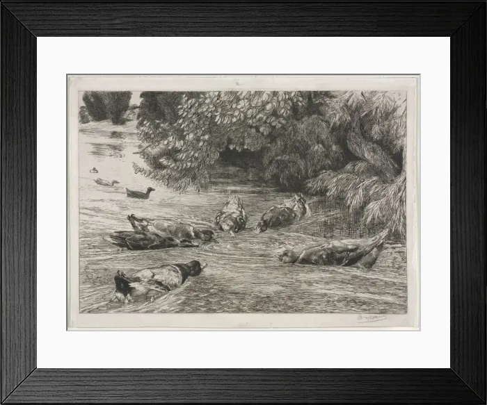 Framed Print : The Question Mark, c. 1865. Creator: Felix Bracquemond (French, 1833-1914) Framed Print : The Question Mark, c. 1865. Creator: Felix Bracquemond (French, 1833-1914)