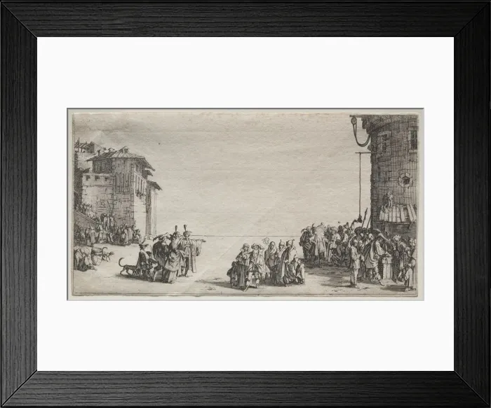 Framed Print : The Slave Market, 1629. Creator: Jacques Callot (French, 1592-1635) Framed Print : The Slave Market, 1629. Creator: Jacques Callot (French, 1592-1635)