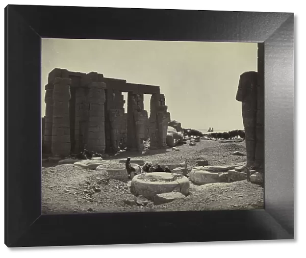 The Ramesseum, Thebes, 1869. Creator: Adolphe Braun (French, 1812-1877)