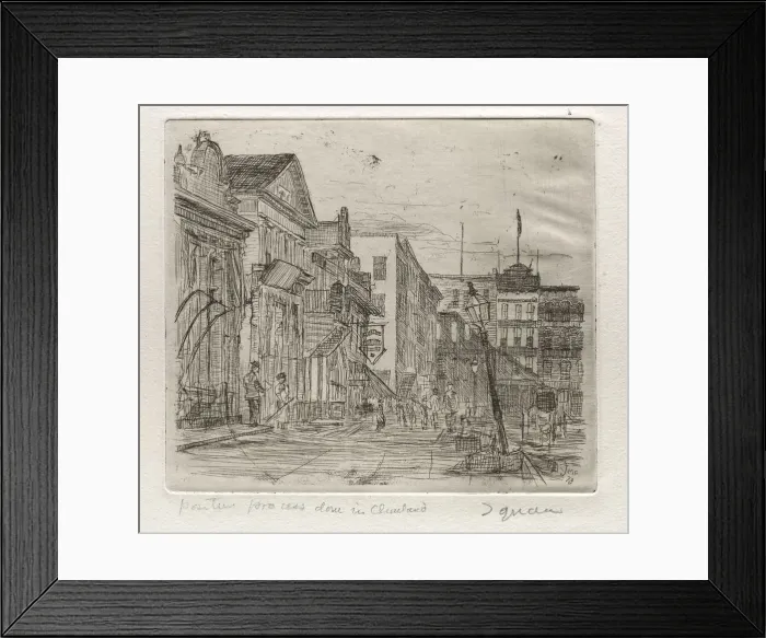 Framed Print : The Square, 1878. Creator: Otto H. Bacher (American, 1856-1909) Framed Print : The Square, 1878. Creator: Otto H. Bacher (American, 1856-1909)
