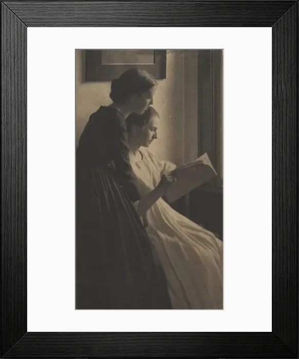 Framed Print : The Readers, 1897. Creator: Clarence H. White (American, 1871-1925) Framed Print : The Readers, 1897. Creator: Clarence H. White (American, 1871-1925)