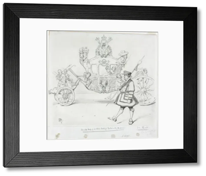 Framed Print : The Stagecoach for Parliamentary Purposes (recto) Study for Cab and Front Left Wheel Framed Print : The Stagecoach for Parliamentary Purposes (recto) Study for Cab and Front Left Wheel