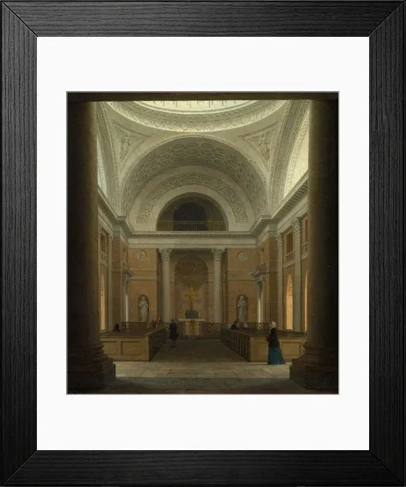Framed Print : The Slotskirken of Christiansborg, Copenhagen, c. 1850s. Creator: Heinrich Hansen (Danish