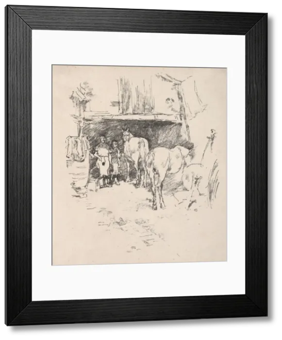 Framed Print : The Steps, Luxembourg Gardens. Creator: James McNeill Whistler (American, 1834-1903) Framed Print : The Steps, Luxembourg Gardens. Creator: James McNeill Whistler (American, 1834-1903)