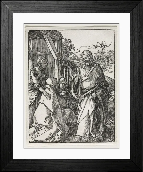 Framed Print : The Small Passion: Christ Taking Leave of the Virgin. Creator: Albrecht Dürer (German Framed Print : The Small Passion: Christ Taking Leave of the Virgin. Creator: Albrecht Dürer (German