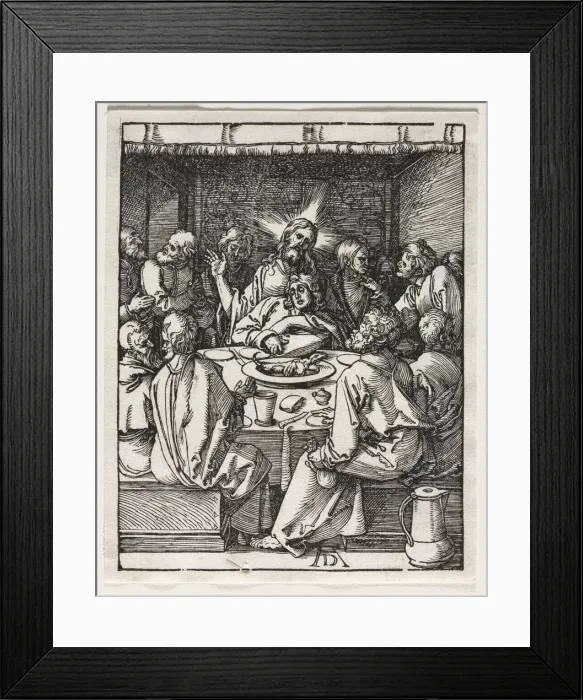 Framed Print : The Small Passion: The Last Supper. Creator: Albrecht Dürer (German, 1471-1528) Framed Print : The Small Passion: The Last Supper. Creator: Albrecht Dürer (German, 1471-1528)
