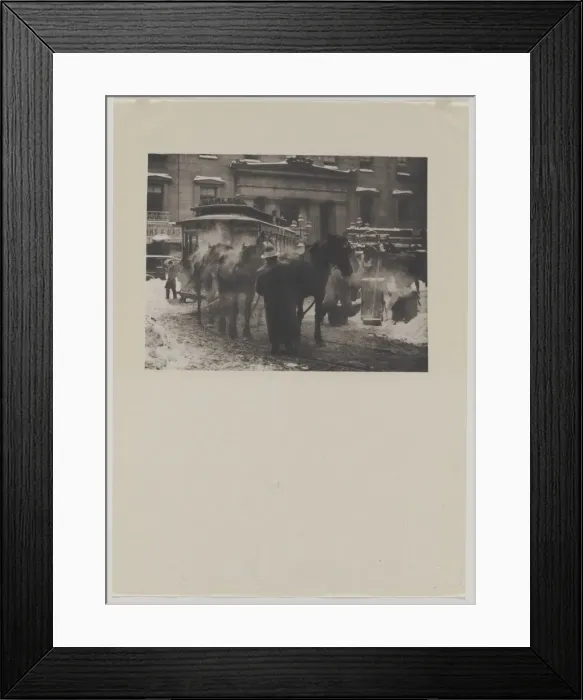 Framed Print : The Terminal, 1893 (printed 1911). Creator: Alfred Stieglitz (American, 1864-1946) Framed Print : The Terminal, 1893 (printed 1911). Creator: Alfred Stieglitz (American, 1864-1946)