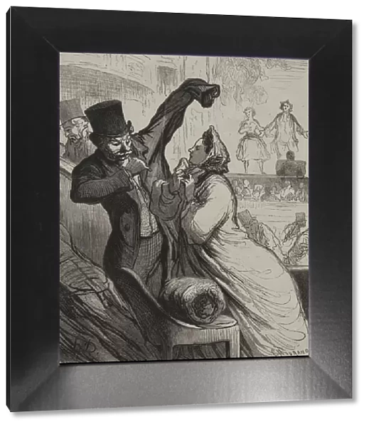 The Theatre: The Last Scene. Creator: Honore Daumier (French, 1808-1879)