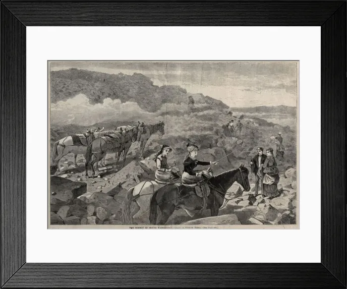 Framed Print : The Summit of Mount Washington, 1869. Creator: Winslow Homer (American, 1836-1910) Framed Print : The Summit of Mount Washington, 1869. Creator: Winslow Homer (American, 1836-1910)