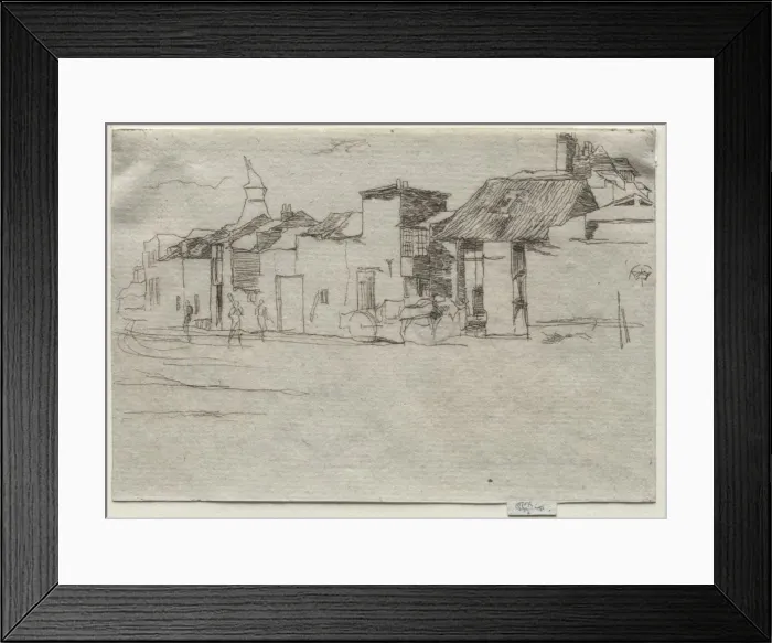 Framed Print : The Swan, Chelsea, c. 1870. Creator: James McNeill Whistler (American, 1834-1903) Framed Print : The Swan, Chelsea, c. 1870. Creator: James McNeill Whistler (American, 1834-1903)