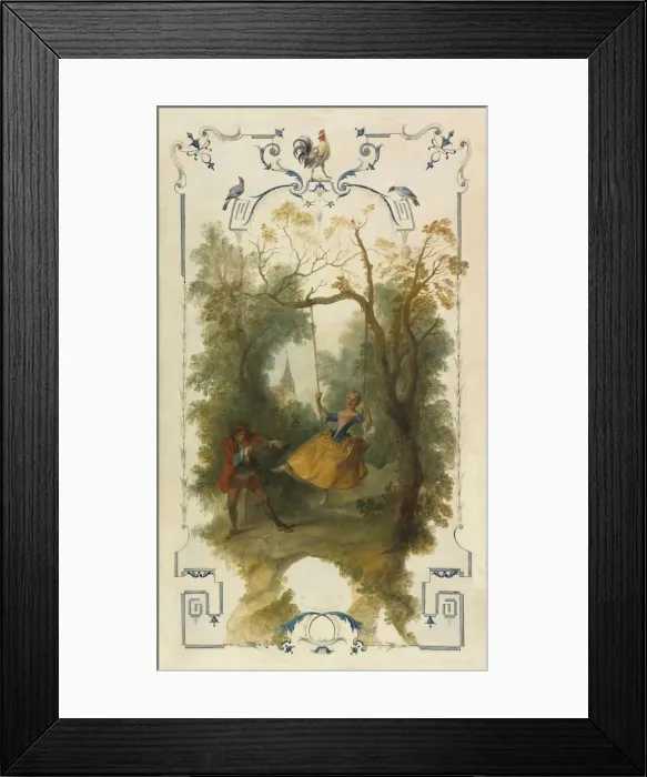 Framed Print : The Swing, c. 1723-1727. Creator: Nicolas Lancret (French, 1690-1743) Framed Print : The Swing, c. 1723-1727. Creator: Nicolas Lancret (French, 1690-1743)
