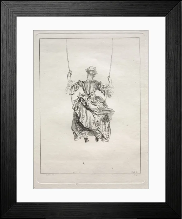 Framed Print : The Swing. Creator: Francois Boucher (French, 1703-1770) Framed Print : The Swing. Creator: Francois Boucher (French, 1703-1770)
