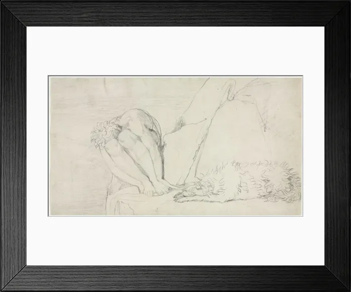 Framed Print : The Thought of Death alone, the Fear Destroys, c. 1795. Creator: William Blake (British Framed Print : The Thought of Death alone, the Fear Destroys, c. 1795. Creator: William Blake (British
