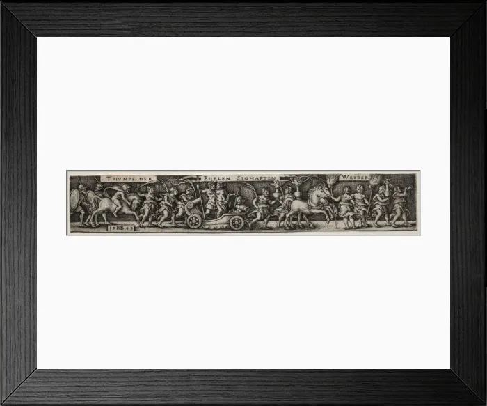 Framed Print : The Triumph of Women, 1549. Creator: Hans Sebald Beham (German, 1500-1550) Framed Print : The Triumph of Women, 1549. Creator: Hans Sebald Beham (German, 1500-1550)