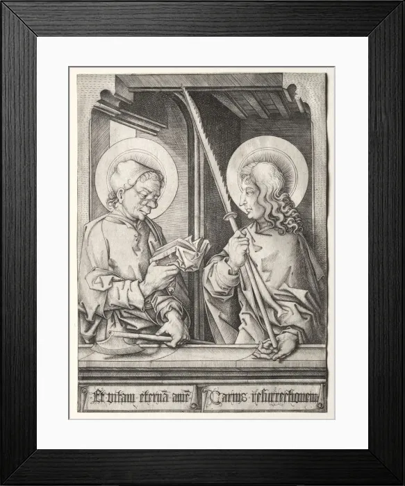 Framed Print : The Twelve Apostles at Gothic Windows: St. Matthias and St. Judas Thaddaeus. Creator Framed Print : The Twelve Apostles at Gothic Windows: St. Matthias and St. Judas Thaddaeus. Creator