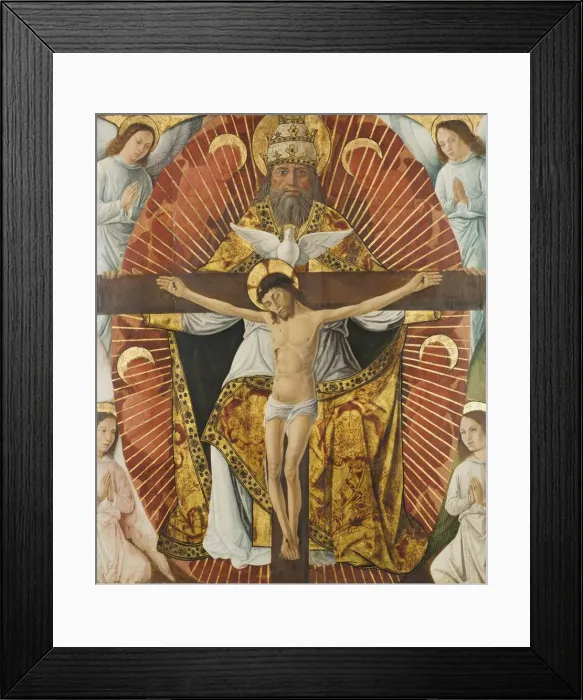 Framed Print : The Trinity, c. 1460. Creator: Laurent Girardin (French, 1478) Framed Print : The Trinity, c. 1460. Creator: Laurent Girardin (French, 1478)