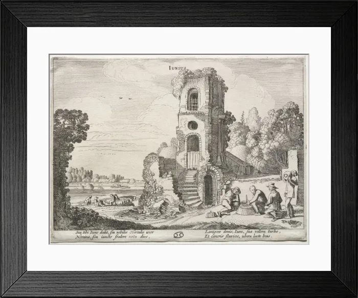 Framed Print : The Twelve Months: June. Creator: Jan van de Velde (Dutch, 1620-1662) Framed Print : The Twelve Months: June. Creator: Jan van de Velde (Dutch, 1620-1662)