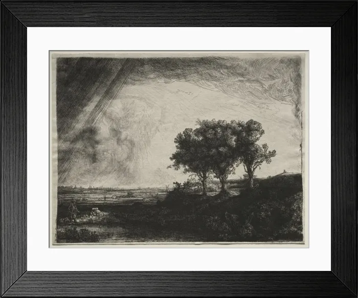 Framed Print : The Three Trees, c. 1770-1844. Creator: James Bretherton (British, 1844) Framed Print : The Three Trees, c. 1770-1844. Creator: James Bretherton (British, 1844)